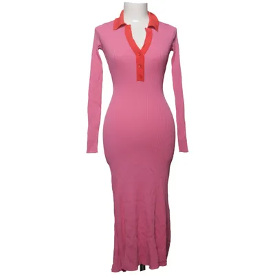 Maxi dress (Pink, Red) from Adoore Nylon, Viscose