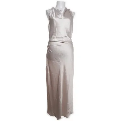 Maxi jurk (Beige) van Zara Elastaan, Polyester