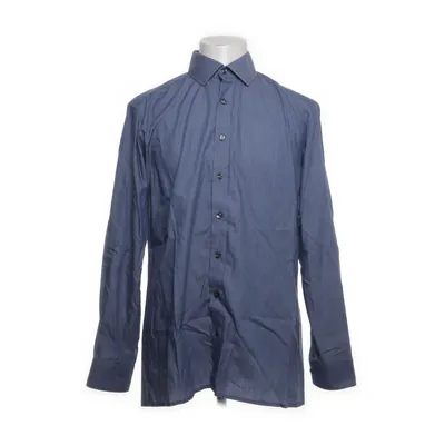 Shirt (Blauw) van Olymp Katoen