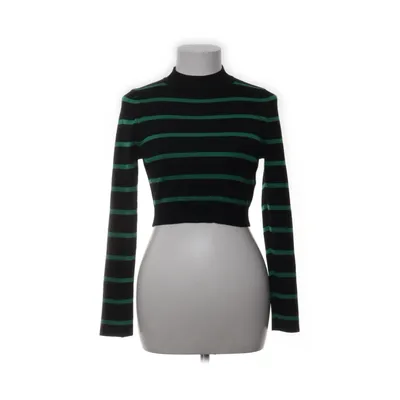 Pul à col roulé (Noir, Vert) de Cherry Koko Coton, Élasthane, Polyester