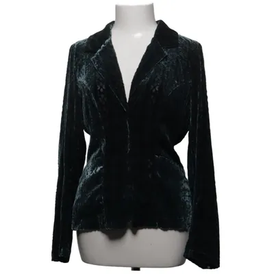Blazer (Vert) de Tone Barker Silk Élasthane, Soie, Viscose