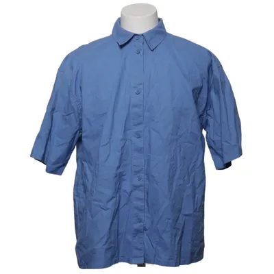 Chemise à manches courtes (Bleu) de The Cava Company Coton, Lin