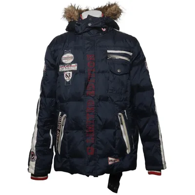 Donsjack (Blauw, Rood, Wit) van Camp David Acryl, Katoen, Dons, Veer, Polyamide, Polyester
