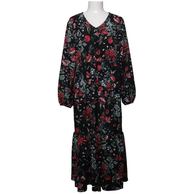 Kjole (Sort, Rød, Flerfarvet) fra Pola Elastan, Polyester