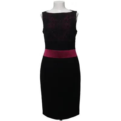 Robe de cocktail (Noir, Violet) de Karen Millen Acétate, Coton, Élasthane, Polyamide, Polyester