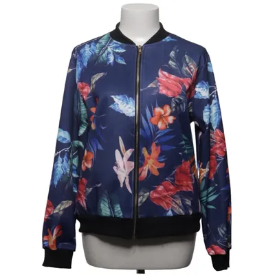 Blouson (Bleu, Multicolore) de Amy Fashion Coton, Polyester