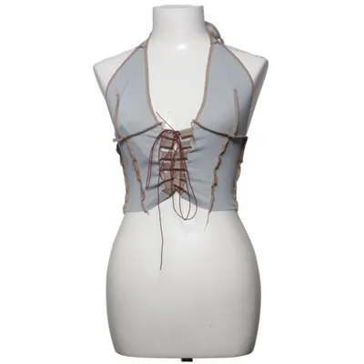Neckholder Top (Blau) Elasthan, Polyester