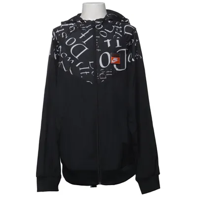 Træningsjakke (Sort, Hvid) fra Nike Elastan, Polyester