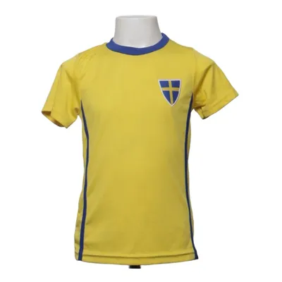 Fodboldtrøje (Gul, Blå) fra Denmark Polyester