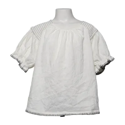 Topp (Vit) från Zara Bomull, Elastan, Polyester