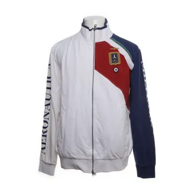Träningsjacka (Vit, Flerfärgad) från Aeronautica Militare Bomull, Elastan