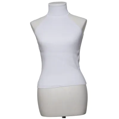Crop top (Wit) van Zara Knit Nylon, Viscose