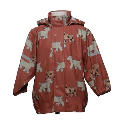 Rain jacket (Red, Multicolored) from Fix by Lindex Polyurethane
