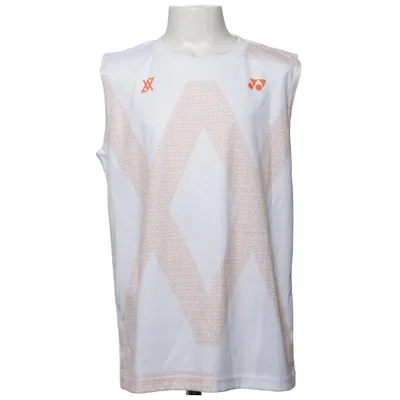 Basketball shirt (White, Orange) from Yonex