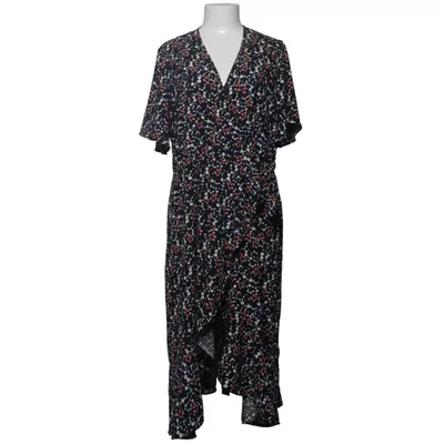 Robe portefeuille (Noir, Multicolore) de Three Sixty Five Polyester