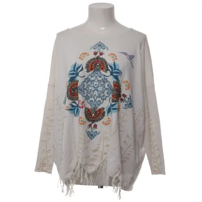 Sweater (Hvid, Flerfarvet) fra Desigual Polyester, Viscose