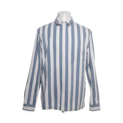 Denim blouse (Blauw, Wit) van Topman Katoen