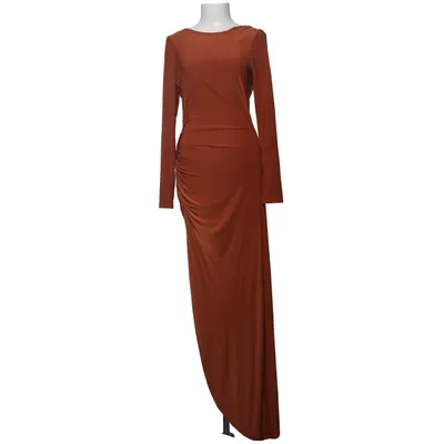 Maxi dress (Slinky Long Sleeve Rouched Gathered Dress) from Club L Polyester