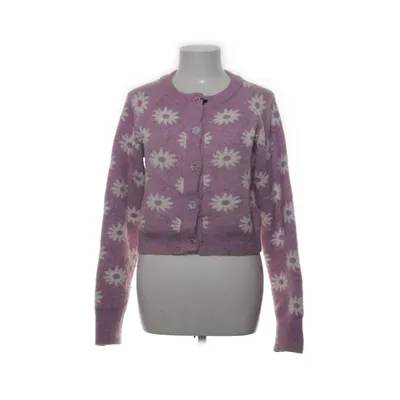 Kofta (Lila, Vit) från Zara Akryl, Alpackaull, Elastan, Polyamid, Ull