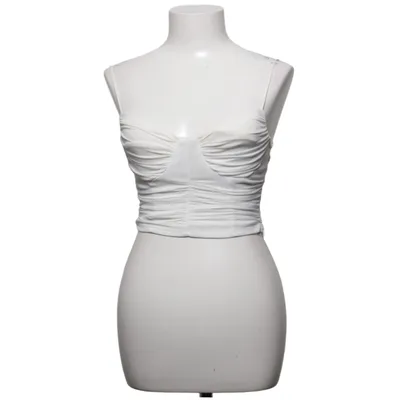 Crop top (Hvid) fra Love Triangle Elastan, Polyester