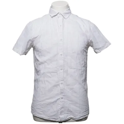 Chemise à manches courtes (Blanc) de Indigo Coton, Lin