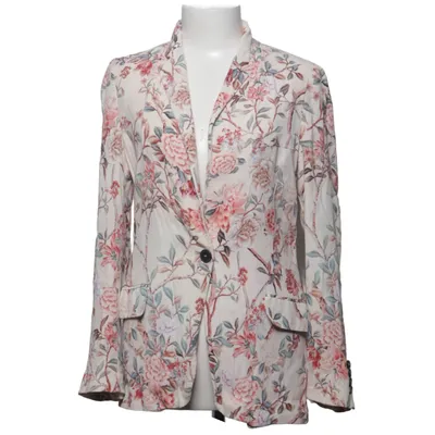 Kavaj (Beige, Flerfärgad) från Zara Woman Polyester, Viskos
