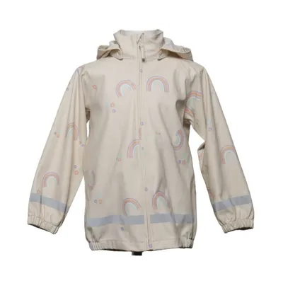 Regnjacka (Beige, Flerfärgad) från Mywear Young Polyester, Polyuretan
