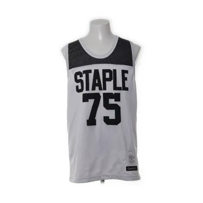 Maillot de basketball (Blanc, Noir) de Staple Polyester