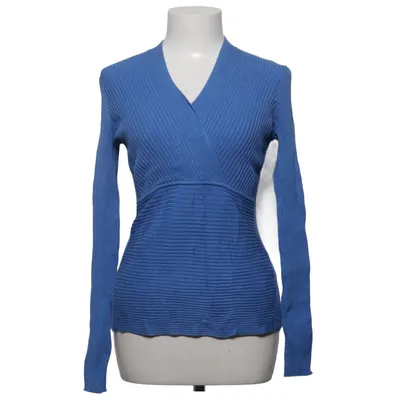 Wrap top (Blue) from August Silk Polyamide, Silk, Viscose