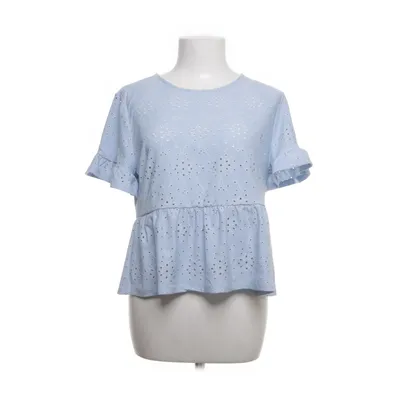 Peplumbluse (Blå) fra VILA Elastan, Polyester