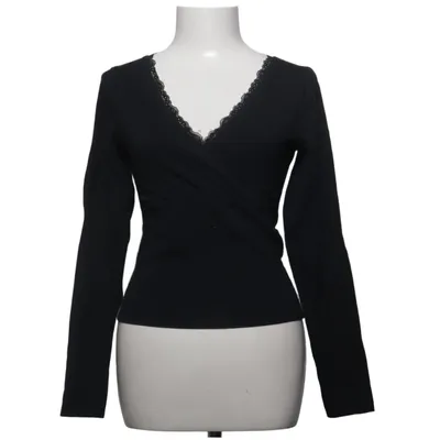 Blouse portefeuille (Noir) de Hollister Coton, Élasthane