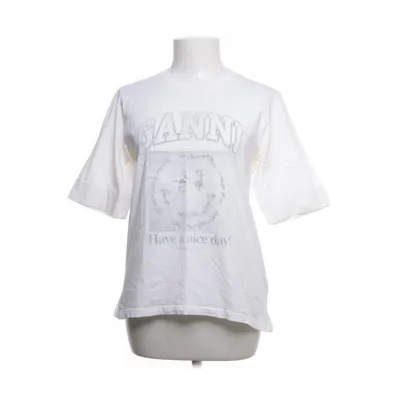 T-shirt (Wit) van Ganni Organisch katoen