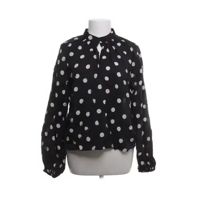 Blouse (Zwart, Wit) van Lindex Polyamide, Viscose