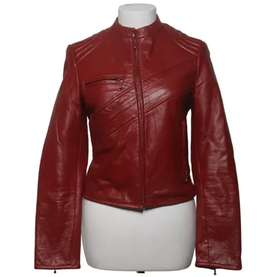 Läderjacka (Röd) från Mango Skinn