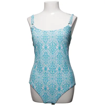 Swimsuit (Turquoise, White) from Catalina Elastane, Polyamide, Polyester