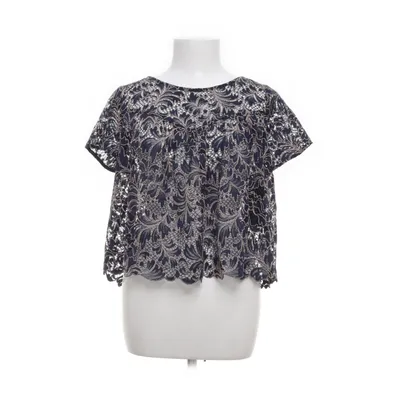 Top (Blauw) van Zara Basic Collection Polyamide, Viscose