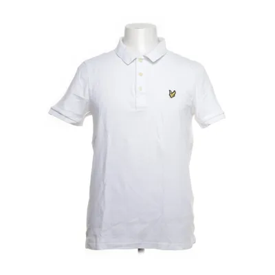 Pikétröja (Vit) från Lyle & Scott Ekologisk bomull, Elastan