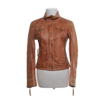 Leather jacket (Brown) from Gipsy by Mauritius Leather, Polyester