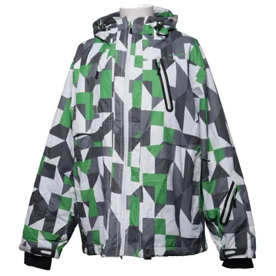Ski-jas (Groen, Grijs, Wit) van On the Peak Polyester