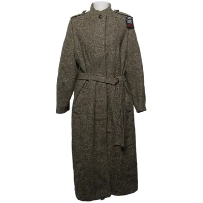 Coat (Green, Brown) from Deréta Polyamide, Wool