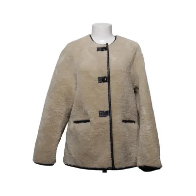 Shearlingjacka (Beige, Svart) från Mango Polyester, Polyuretan