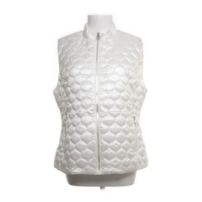 Outer vest (White) from Gaudi Jeans Polyamide, Polyester