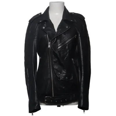 Biker jacket (Black) from BLK DNM Leather, Polyester