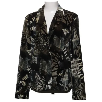 Blazer (Black, Beige) from Fuego Woman Elastane, Polyester