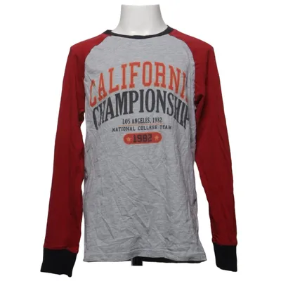 Maillot de baseball (Gris, Rouge, Noir) de Nightwear Coton, Viscose