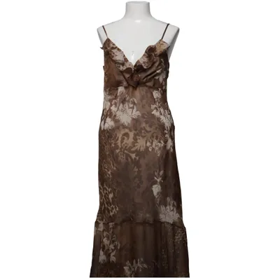 Maxi dress (Brown, White) from Marks & Spencer Polyester