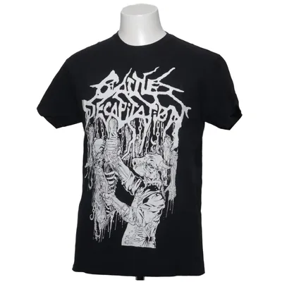 T-shirt (Svart, Vit) från Gildan Bomull