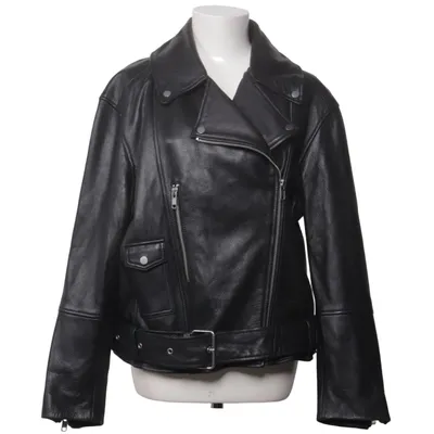 Bikerjacka (Svart) från H&M Skinn, Polyester