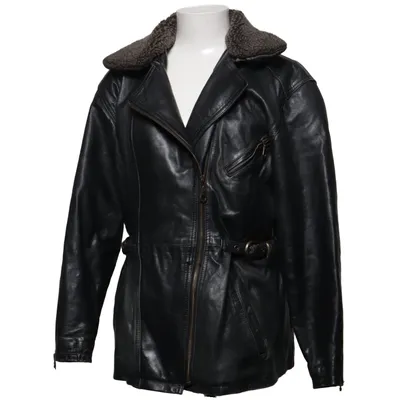 Veste de motard (Noir) de Woodlands Cuir, Polyester