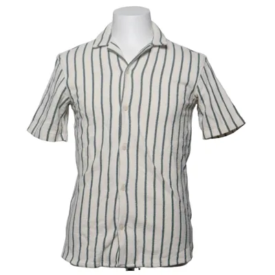 Chemise à manches courtes (Blanc, Vert) de Zara Coton, Polyester